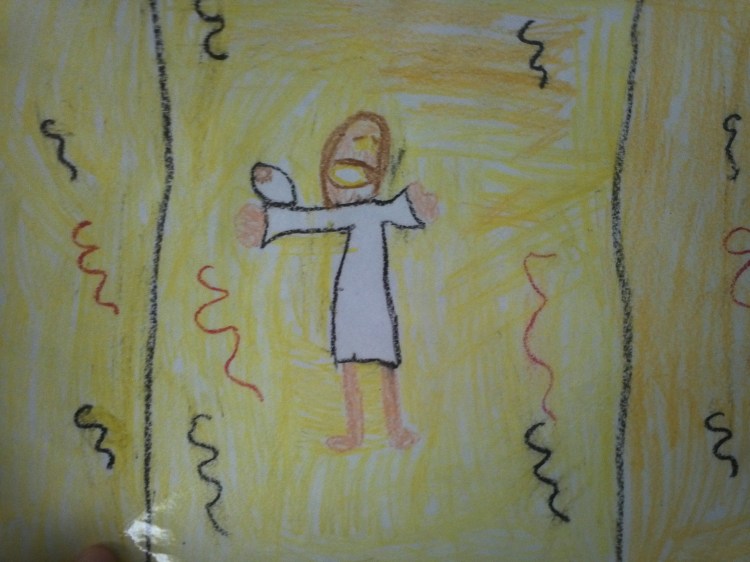 God Holding Baby Jesus